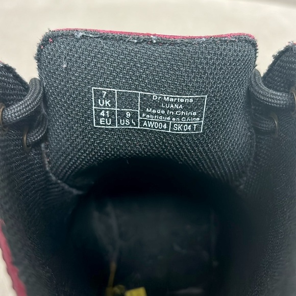 Dr. Martens Oxblood Luana Combat Boots Size 41 EU, 9 W, 8 M in EUC - Picture 5 of 11